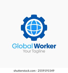 Global Worker Logo Design Template. Good for Business, Agency, Community and Organization.