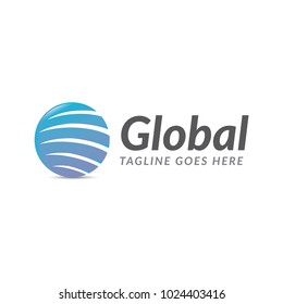 global world logo icon vector template