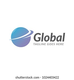 global world logo icon vector template