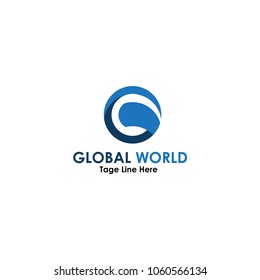 global world logo vector