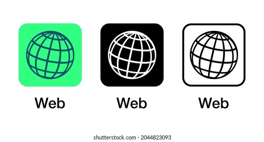 Global, world, web App Icon Vector Design Illustration Material