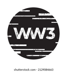 global WW3 design vector illustration.