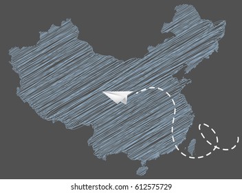 Globalization and Airline Concept Illustration 