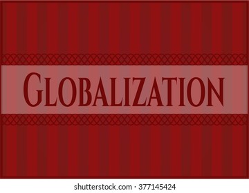 Globalization card, poster or banner