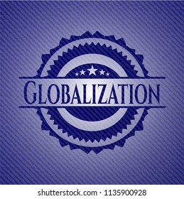 Globalization with denim texture