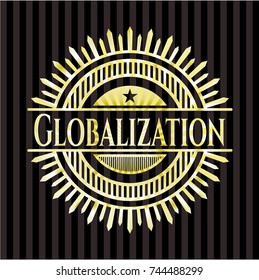 Globalization golden emblem