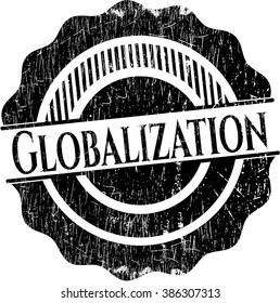 Globalization grunge stamp