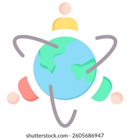 Globalization Icon Element For Design