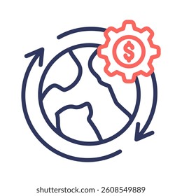 Globalization Icon Element for Design