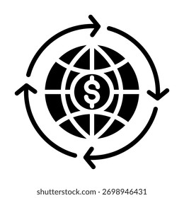 Globalization Icon Element For Design And Vector