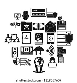 Globalization icons set. Simple set of 25 globalization vector icons for web isolated on white background