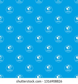 Globalization pattern vector seamless blue repeat for any use