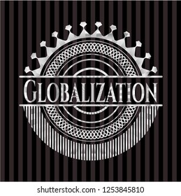 Globalization silver badge or emblem