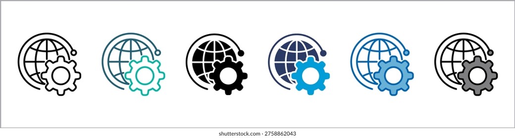 Globalization Single Icon Pack Multistyle