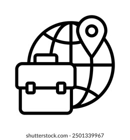 Globalize your trade with our essential international business service vector icon