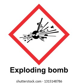 The Globally Harmonized System of Classification and Labeling of Chemicals vector on white background illustration
