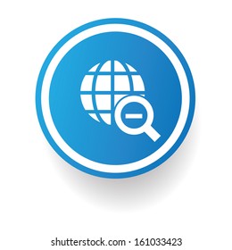 Global,Zoom out symbol,vector