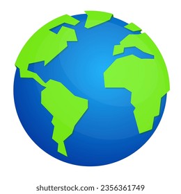 globe 3D art vector illustration logo icon clipart isolated on white background