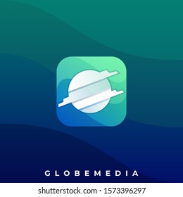 Globe Abstract Illustration Vector Template. Suitable for Creative Industry, Multimedia, entertainment, Educations, Shop, and any related business