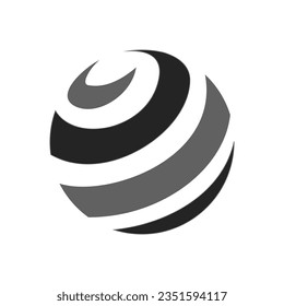 globe abstract logo template Isolated. Brand Identity. Icon Abstract Vector graphic