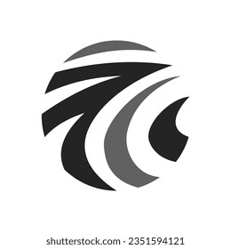 plantilla de logotipo abstracto de globo. Aislado. Identidad de marca. Gráfico de vectores de resumen de iconos