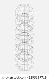 Globe abstraction element,spirograph print pattern, geometric ornament, digital circle background drawing lines