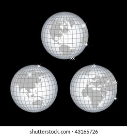 Globe all continents