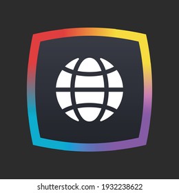 Globe - App Icon Button