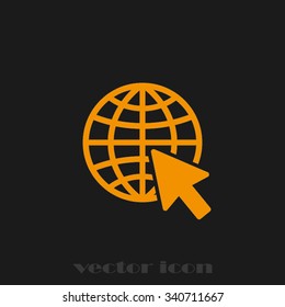 globe arrow