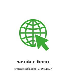 globe arrow