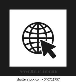 globe arrow