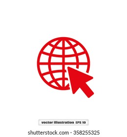 globe arrow