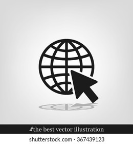 globe arrow