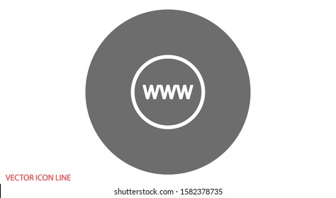 Globe and arrow "Go to web" - website icon. Globe icon and arrow that clicks on it. Black pictogram isolated on white background.
