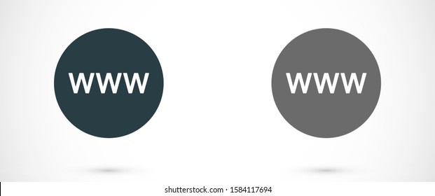 Globe and arrow "Go to web" - website icon. Globe icon and arrow that clicks on it. Black pictogram isolated on white background.
