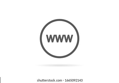 Globe and arrow "Go to web" - website icon. Globe icon and arrow that clicks on it. Black pictogram isolated on white background.