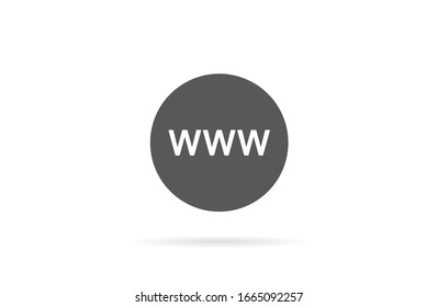 Globe and arrow "Go to web" - website icon. Globe icon and arrow that clicks on it. Black pictogram isolated on white background.