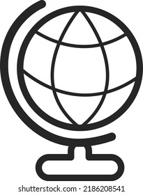 Globe Atlas Logo Icon Vector Stock Vector (Royalty Free) 2186208541 ...