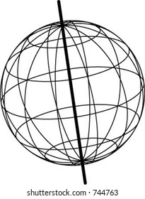 globe with axis