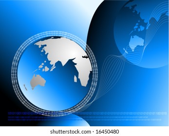 Globe Background - Vector