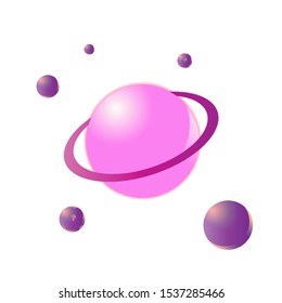 globe ball universe colorful design template