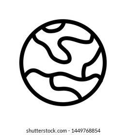 Globe best icon , template logo vector isolated emblem illustration, world simple design business , outline solid background white
