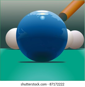 Globe and billiard