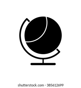 Globe  - black vector icon