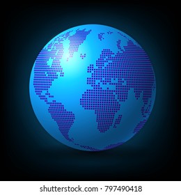 Globe, Blue Earth, Communication Technologies