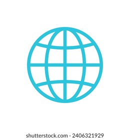 Globe. De conjunto de iconos azules.