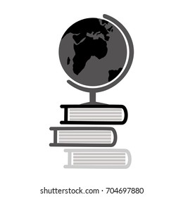 Globe and books icon