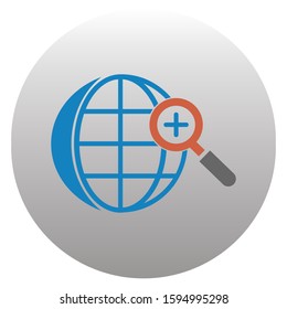 globe business with arrow design template