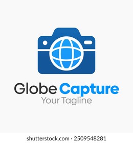 Globe Capture Plantilla de diseño de logotipo. Bueno para empresas, agencias, comunidad y Organización