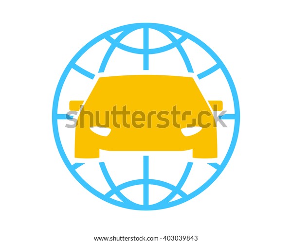 globe car vehicle transportation car automotive\
garage drive dealer image\
icon